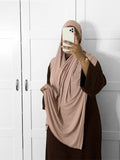 Jersey coton modal - Peach